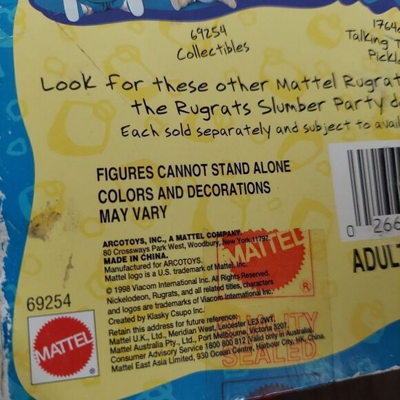 Vintage 1996 Rugrats Nickelodeon Spike 69254 Dog Mattel Collectible New in Box - Picture 3 of 4